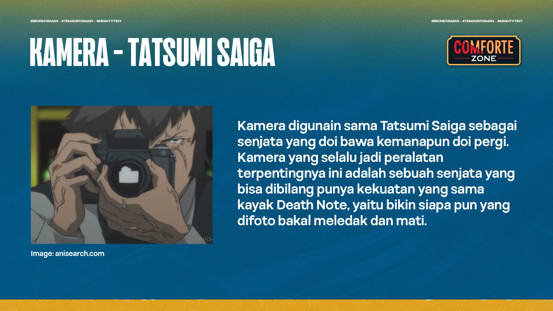 KAMERA - TATSUMI SAIGA