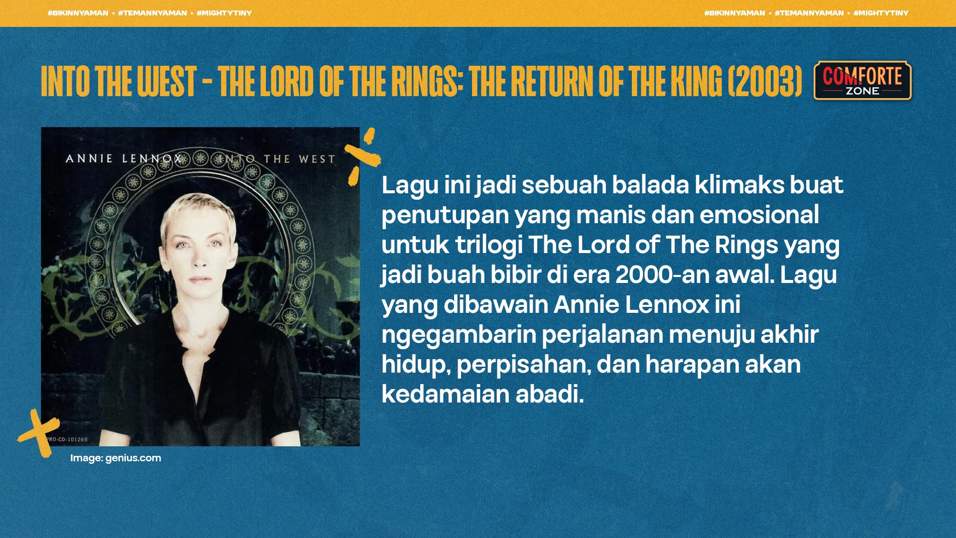 INTO THE WEST - THE LORD OF THE RINGS: THE RETURN OF THE KING (2003)