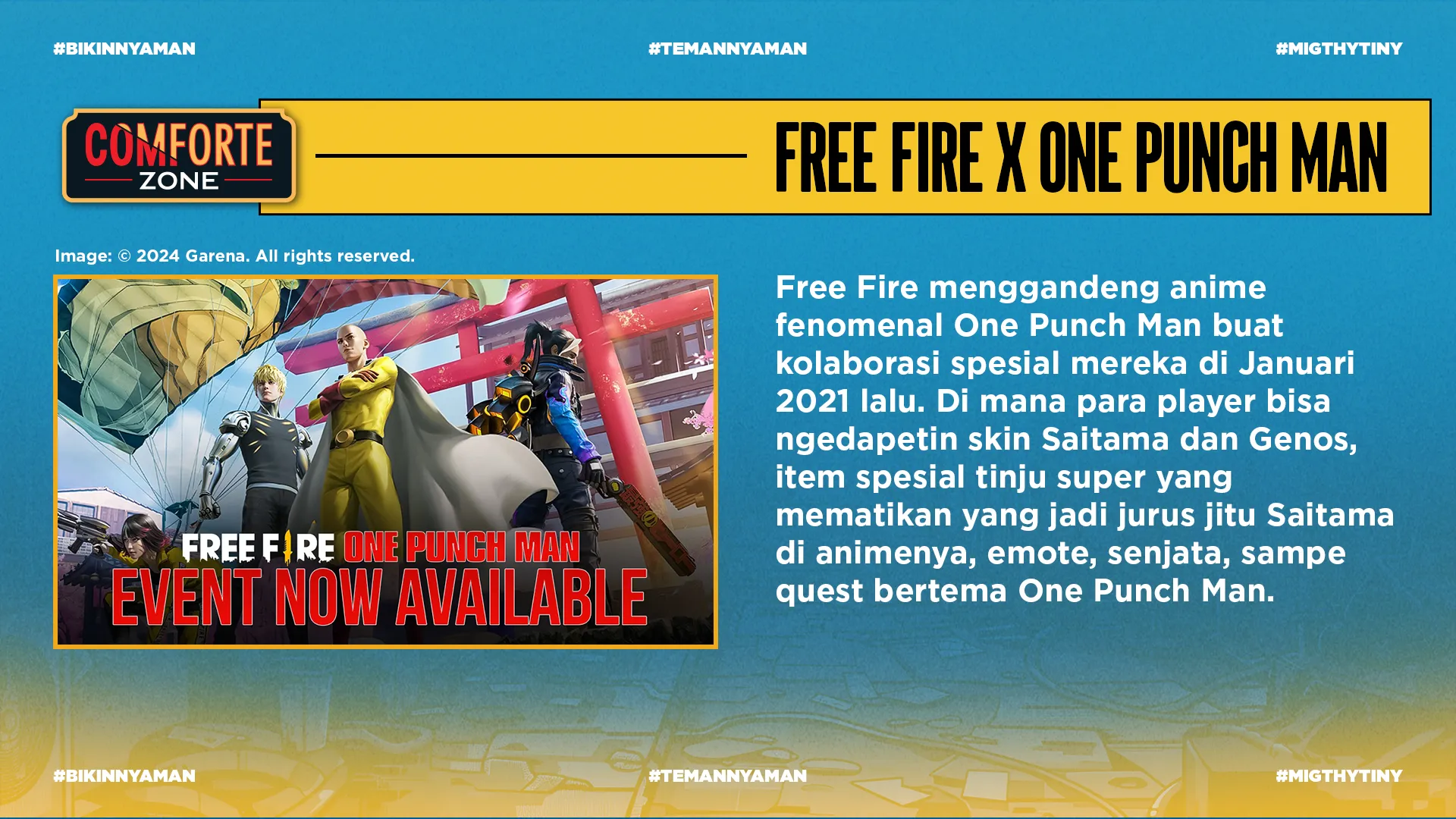FREE FIRE X ONE PUNCH MAN