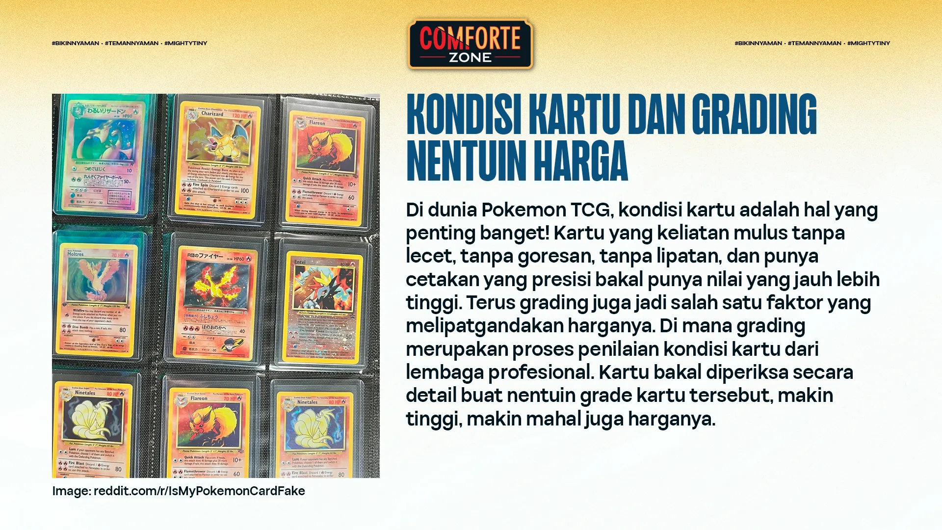 KONDISI KARTU DAN GRADING NENTUIN HARGA
