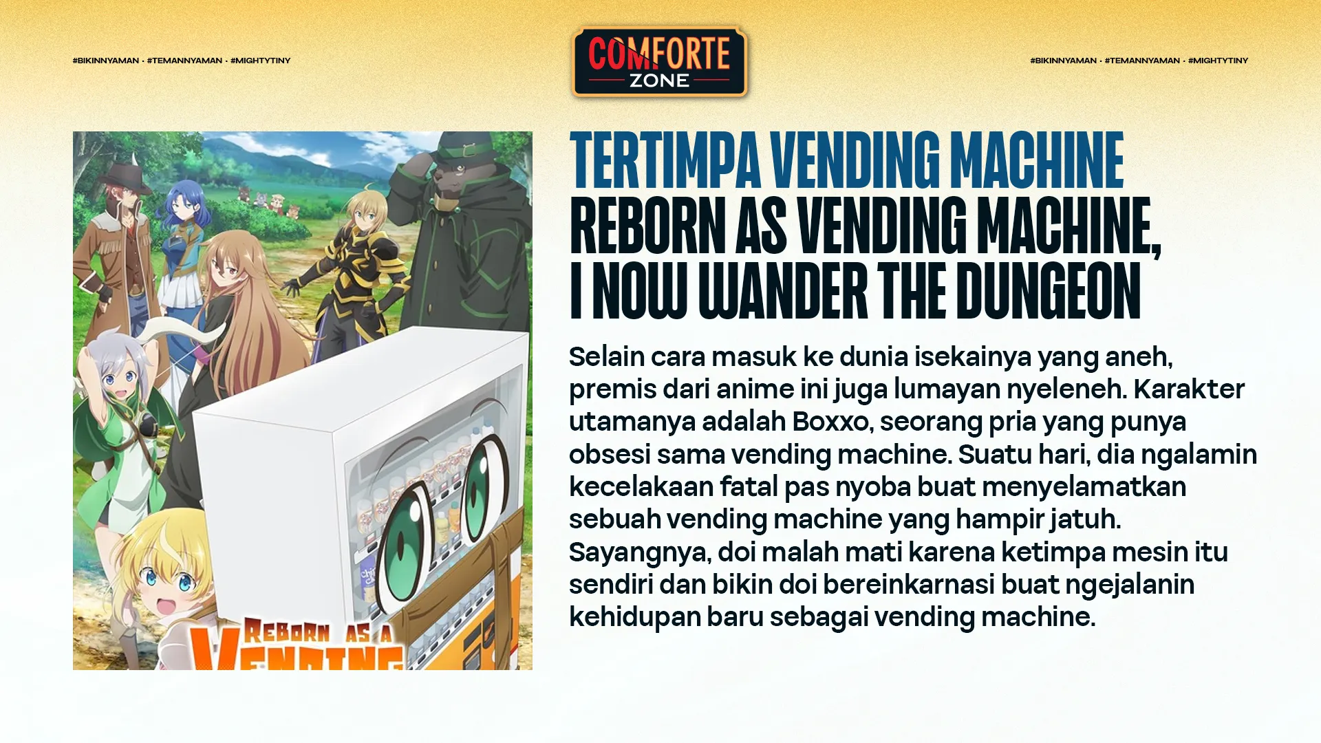 TERTIMPA VENDING MACHINE- REBORN AS VENDING MACHINE, I NOW WANDER THE DUNGEON