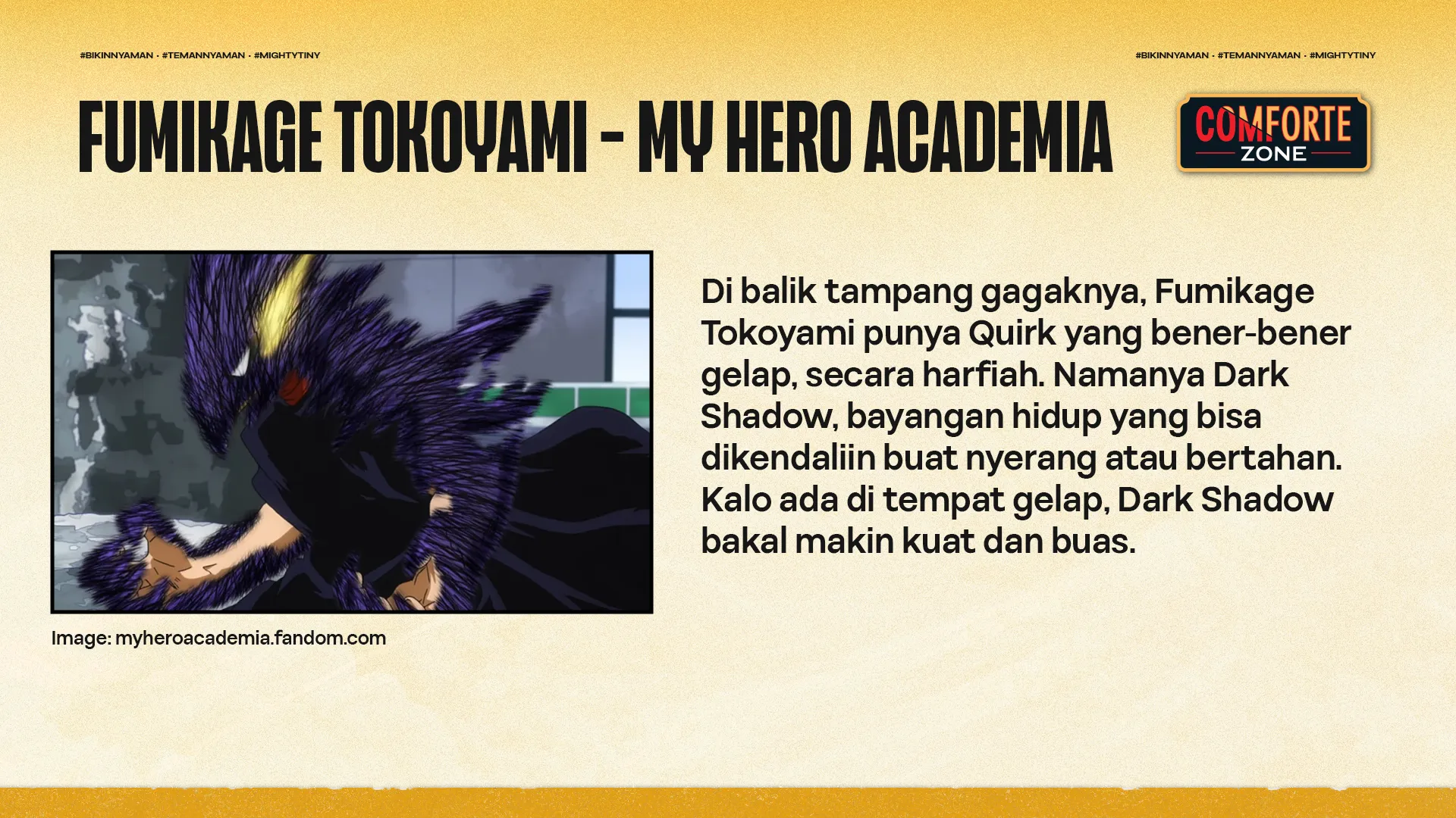 FUMIKAGE TOKOYAMI - MY HERO ACADEMIA
