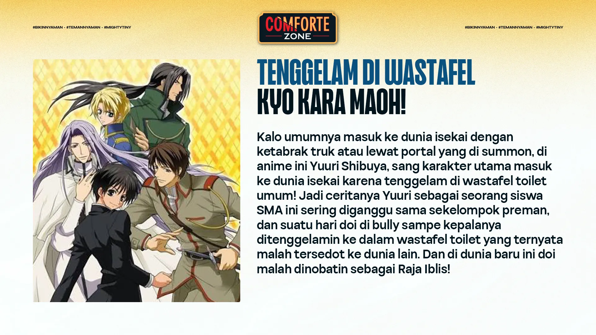 TENGGELAM DI WASTAFEL - KYO KARA MAOH!