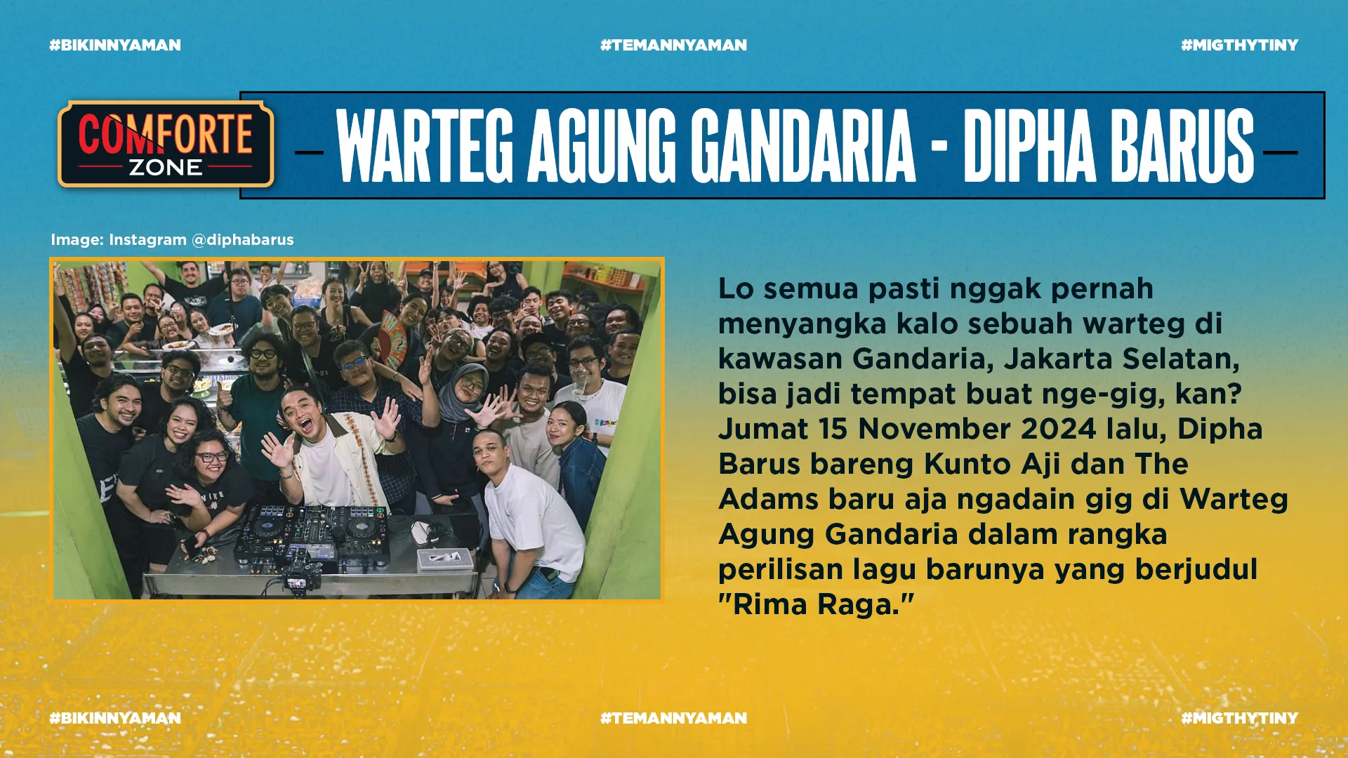 WARTEG AGUNG GANDARIA - DIPHA BARUS
