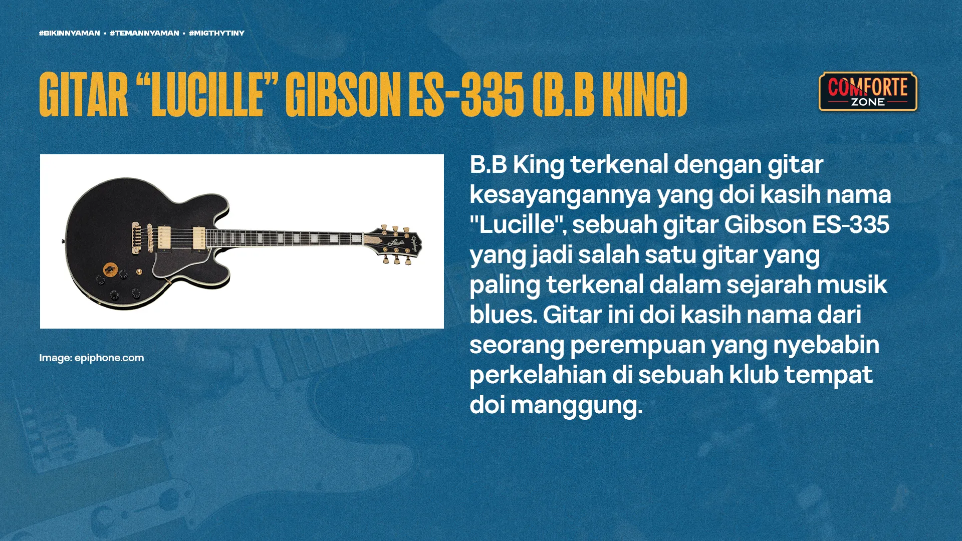 GITAR “LUCILLE” GIBSON ES-335 (B.B KING)