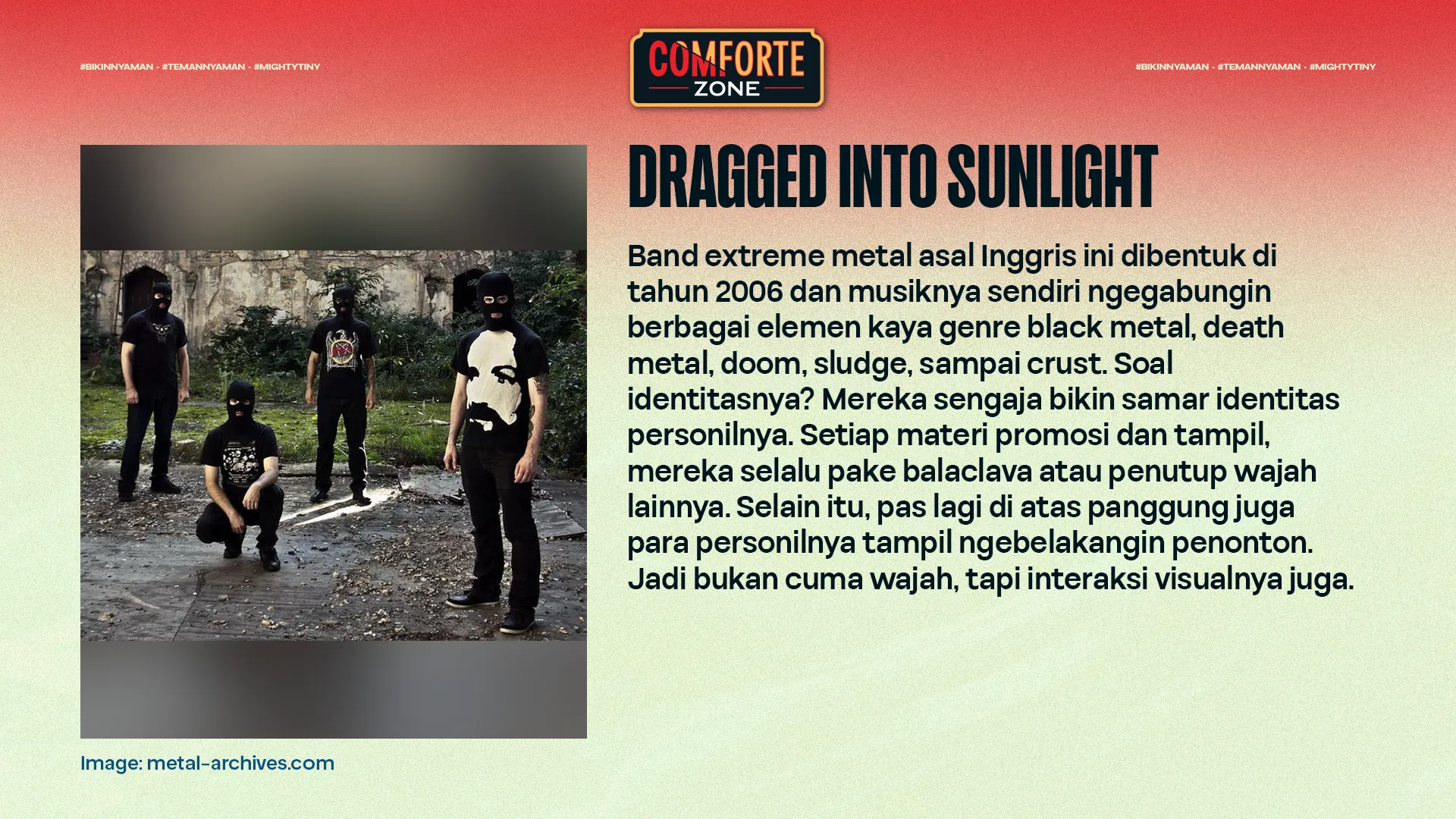 DRAGGED INTO SUNLIGHT