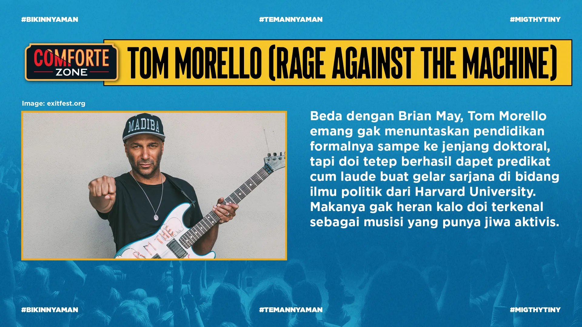 TOM MORELLO (RAGE AGAINST THE MACHINE)
