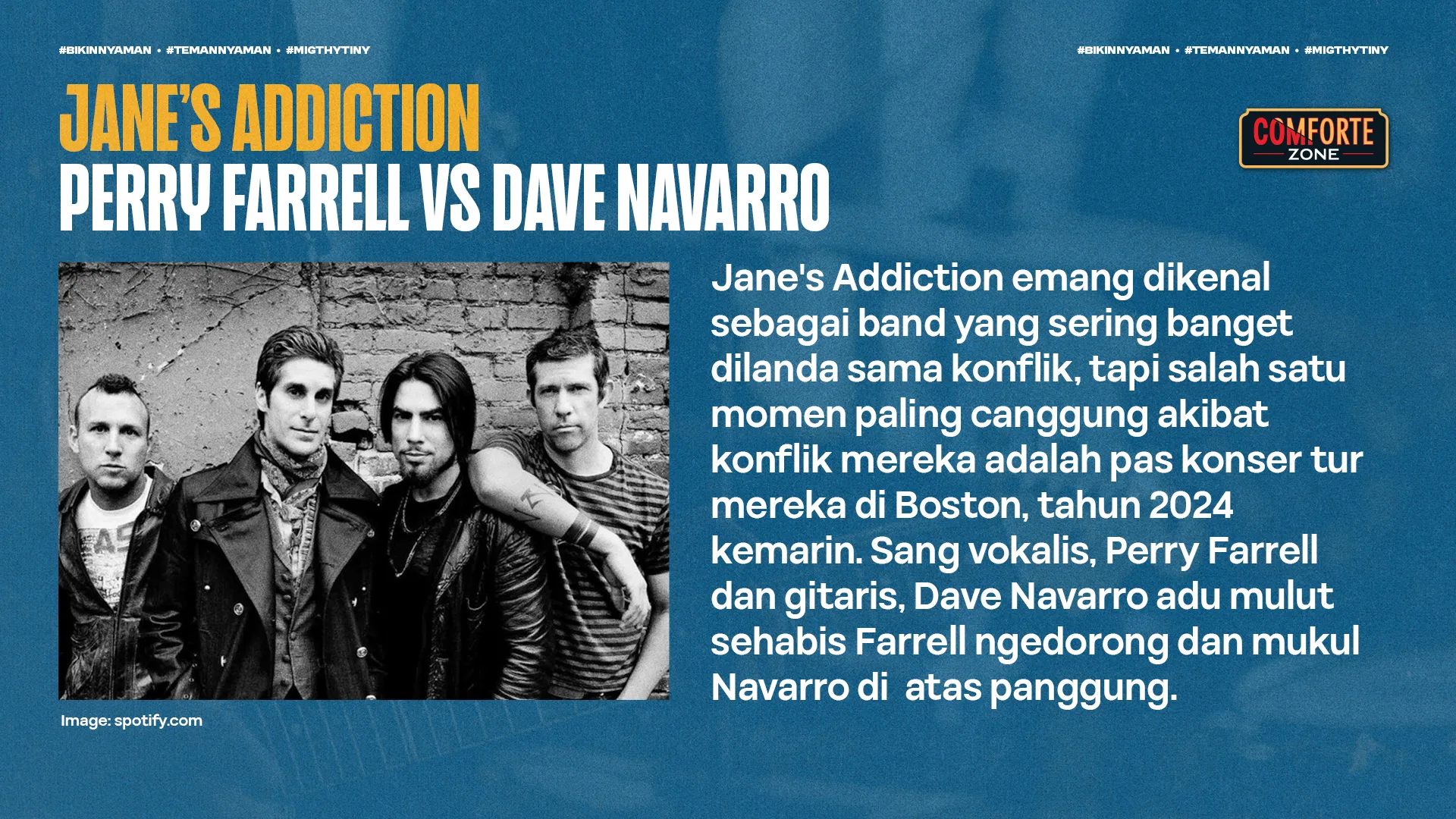 JANE’S ADDICTION - PERRY FARRELL VS DAVE NAVARRO