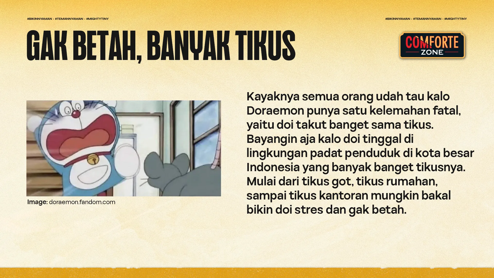 GAK BETAH, BANYAK TIKUS