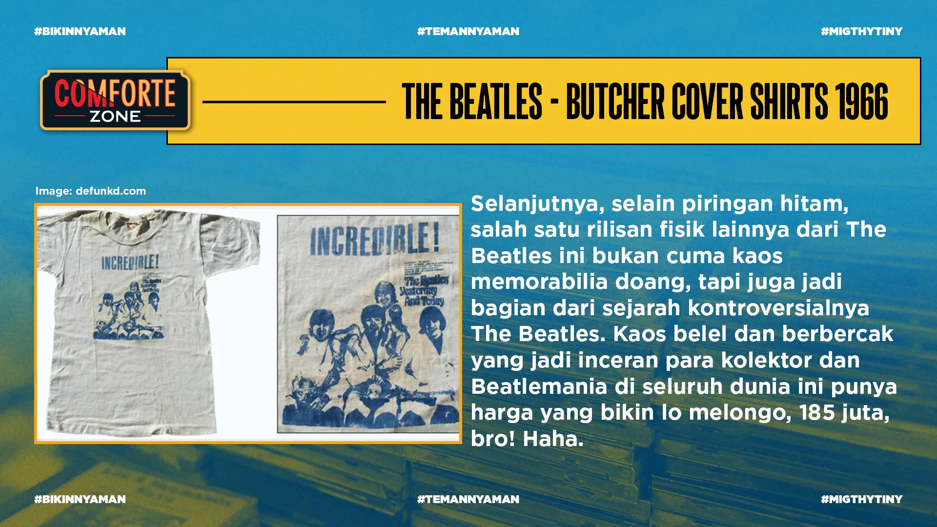 THE BEATLES - BUTCHER COVER SHIRTS 1966