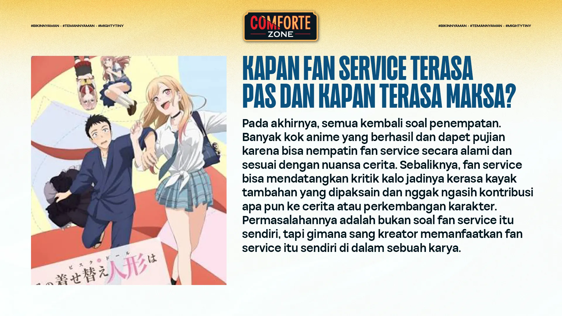 KAPAN FAN SERVICE TERASA PAS DAN KAPAN TERASA MAKSA?
