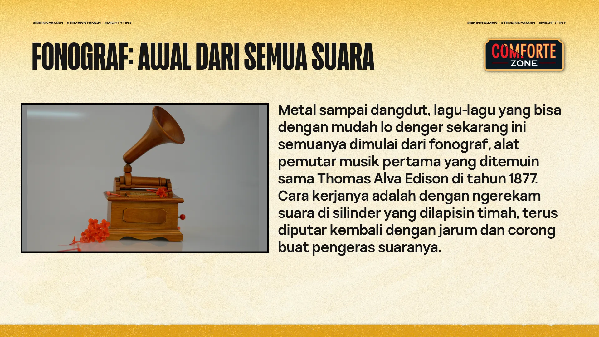 FONOGRAF: AWAL DARI SEMUA SUARA