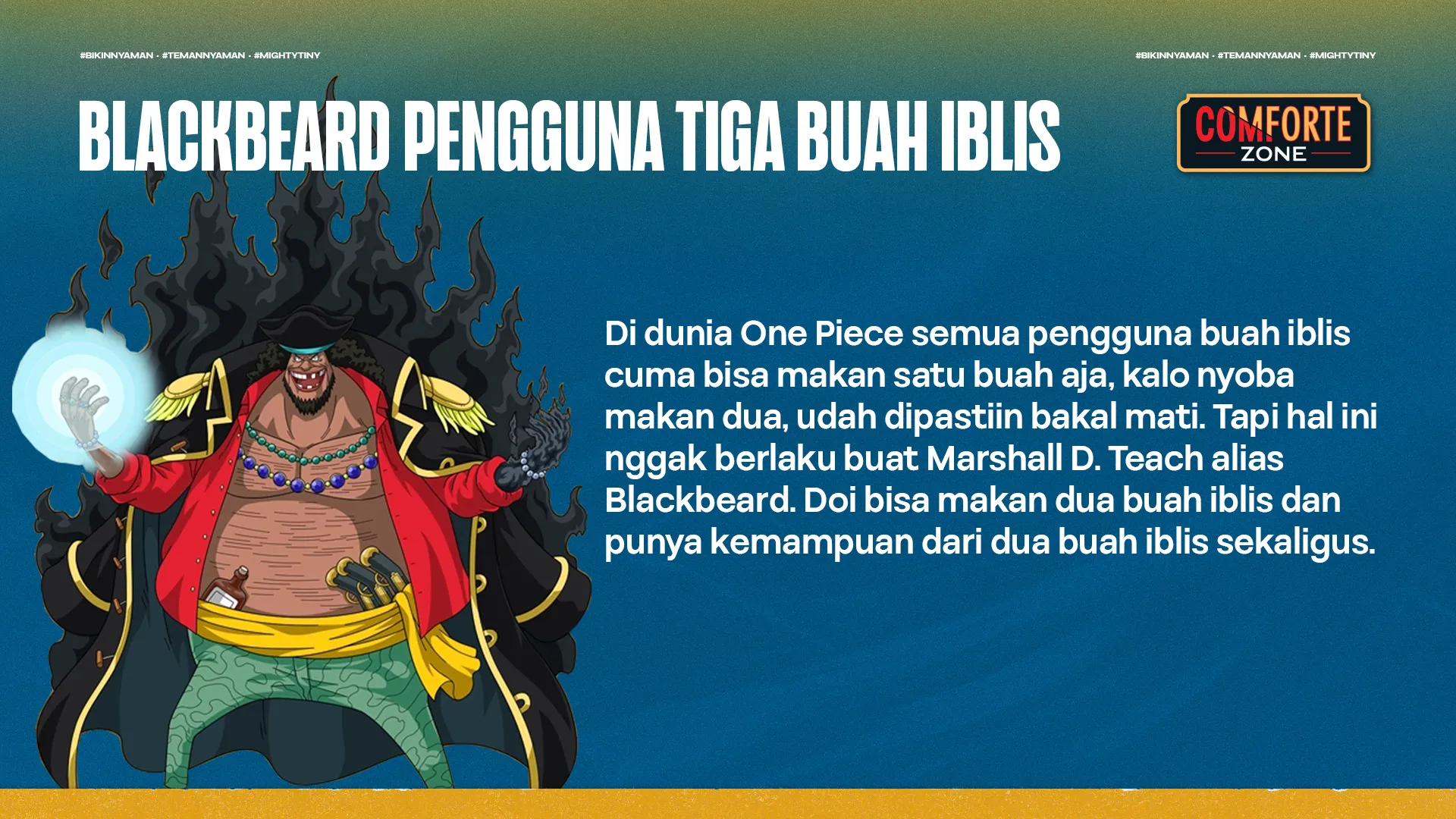 BLACKBEARD PENGGUNA TIGA BUAH IBLIS