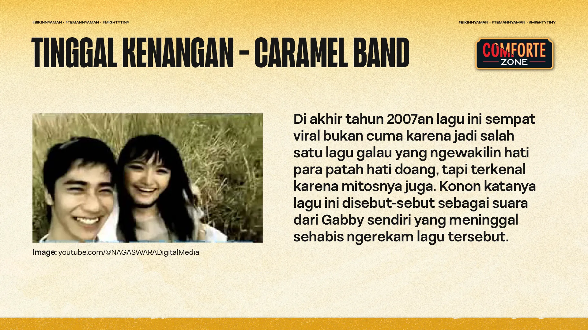 TINGGAL KENANGAN - CARAMEL BAND