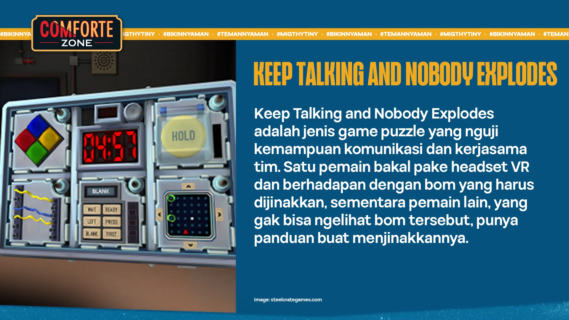 KEEP TALKING AND NOBODY EXPLODES