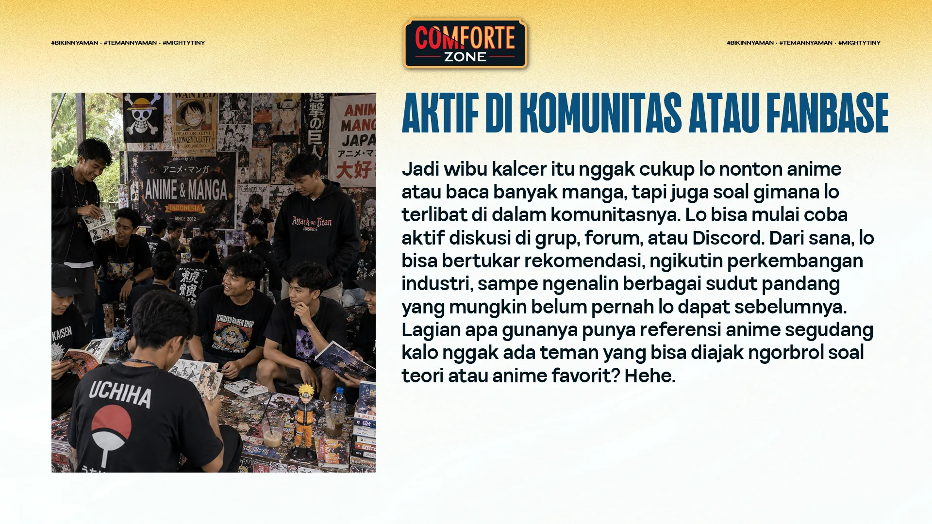 AKTIF DI KOMUNITAS ATAU FANBASE