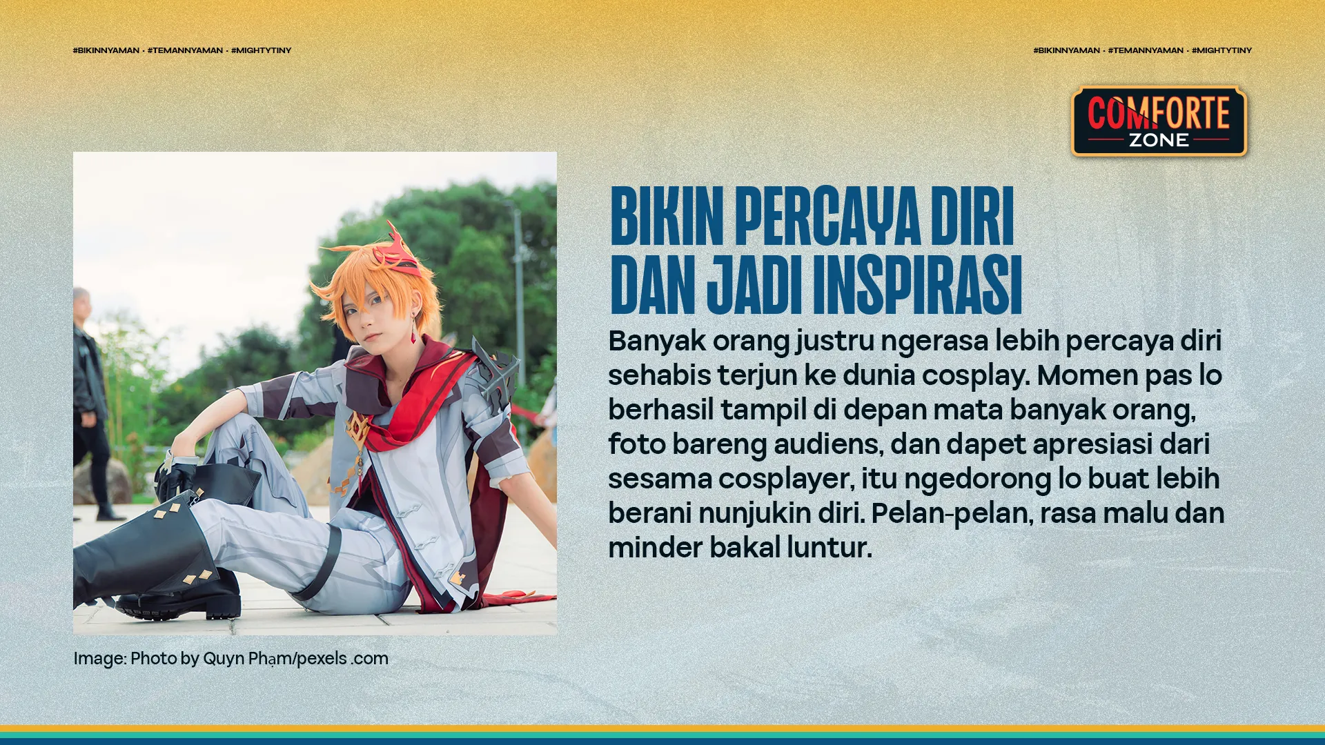 BIKIN PERCAYA DIRI DAN JADI INSPIRASI