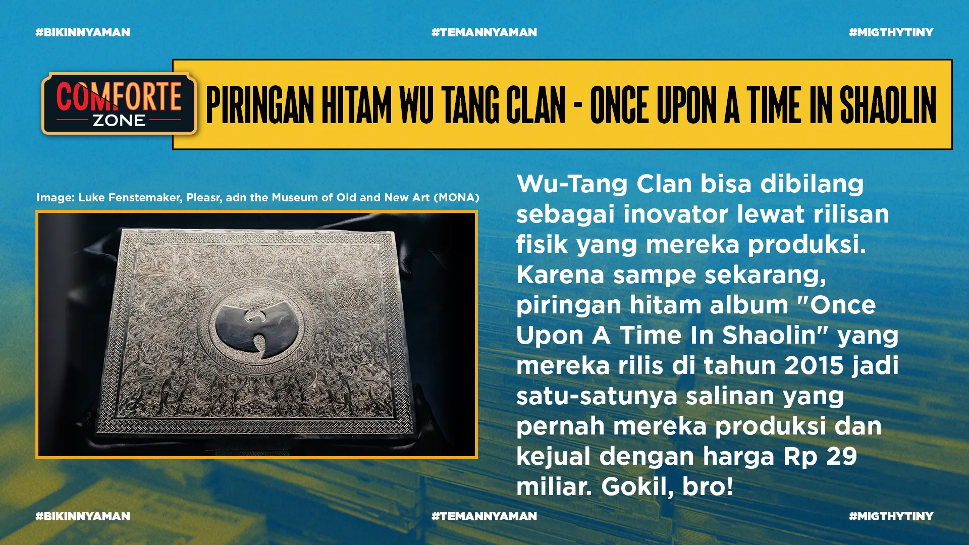 PIRINGAN HITAM WU TANG CLAN - ONCE UPON A TIME IN SHAOLIN