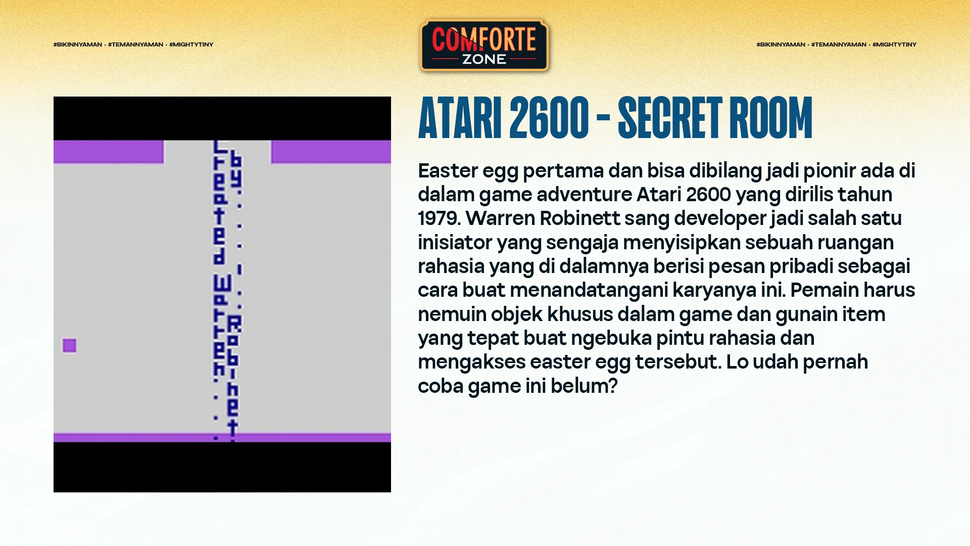 ATARI 2600 - SECRET ROOM