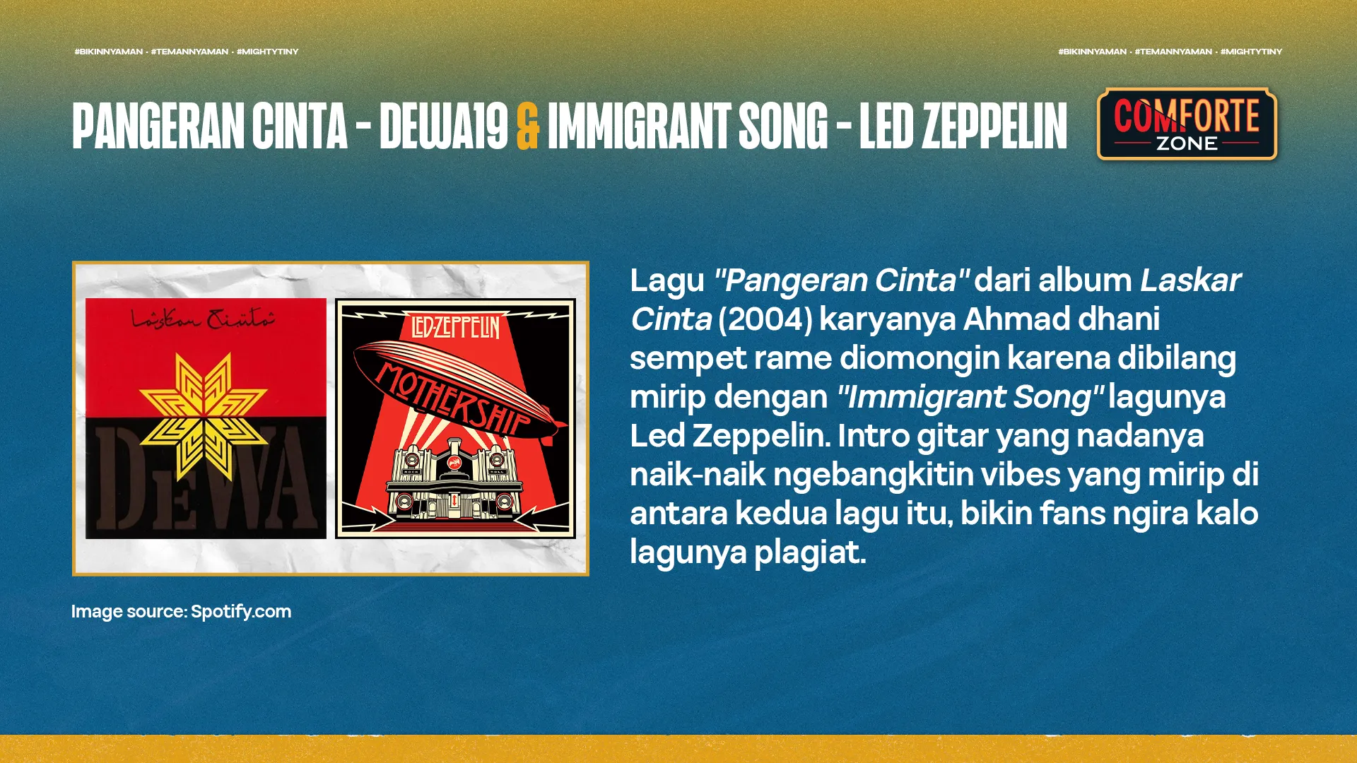 PANGERAN CINTA - DEWA19 & IMMIGRANT SONG - LED ZEPPELIN