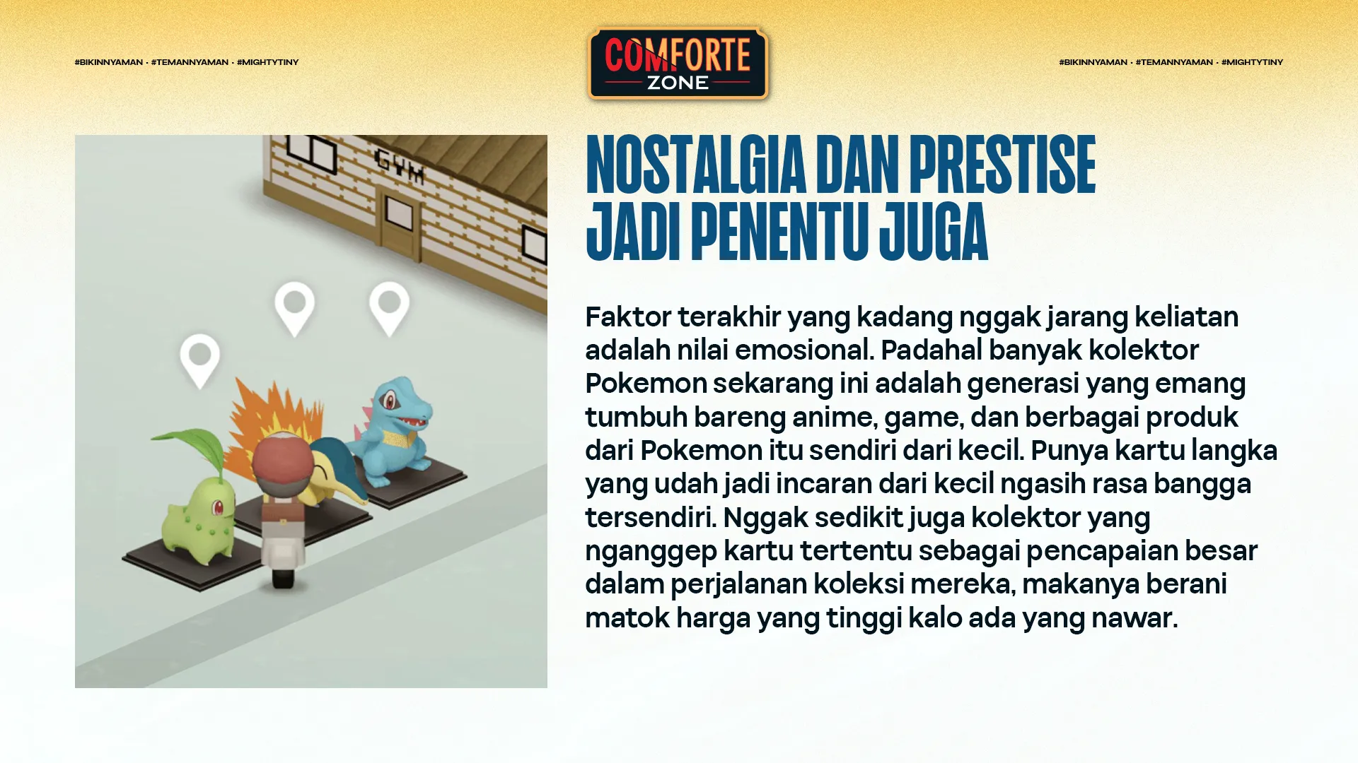 NOSTALGIA DAN PRESTISE JADI PENENTU JUGA