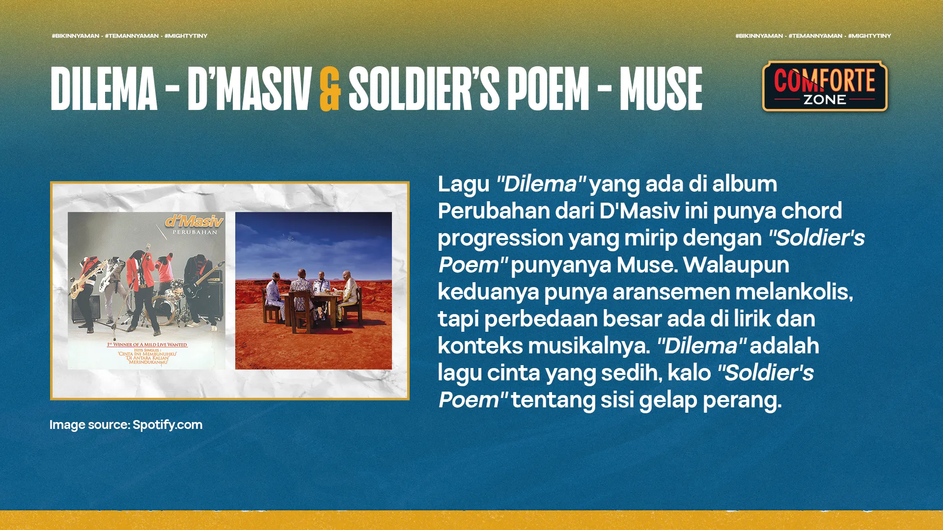 DILEMA - D’MASIV & SOLDIER’S POEM - MUSE