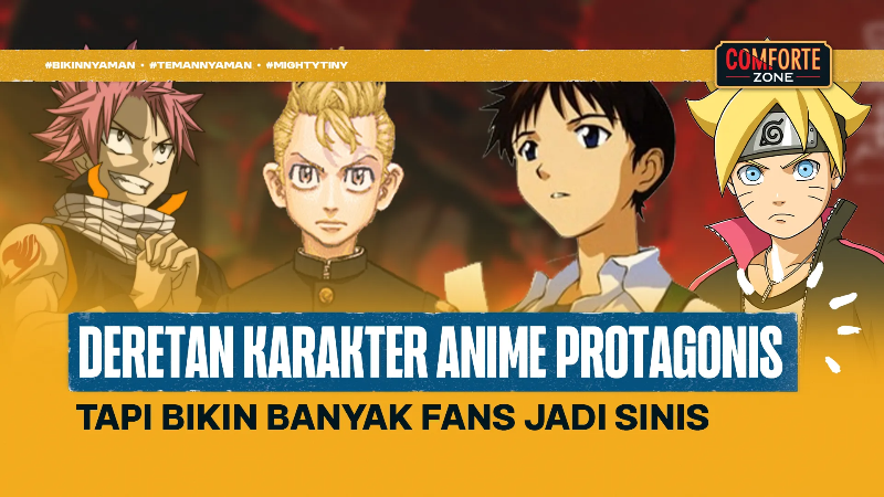 Image Deretan Karakter Anime Protagonis, Tapi Bikin Banyak Fans Jadi Sinis