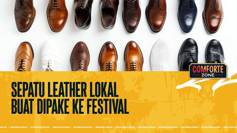 Image Sepatu Leather Lokal Buat Dipake Ke Festival