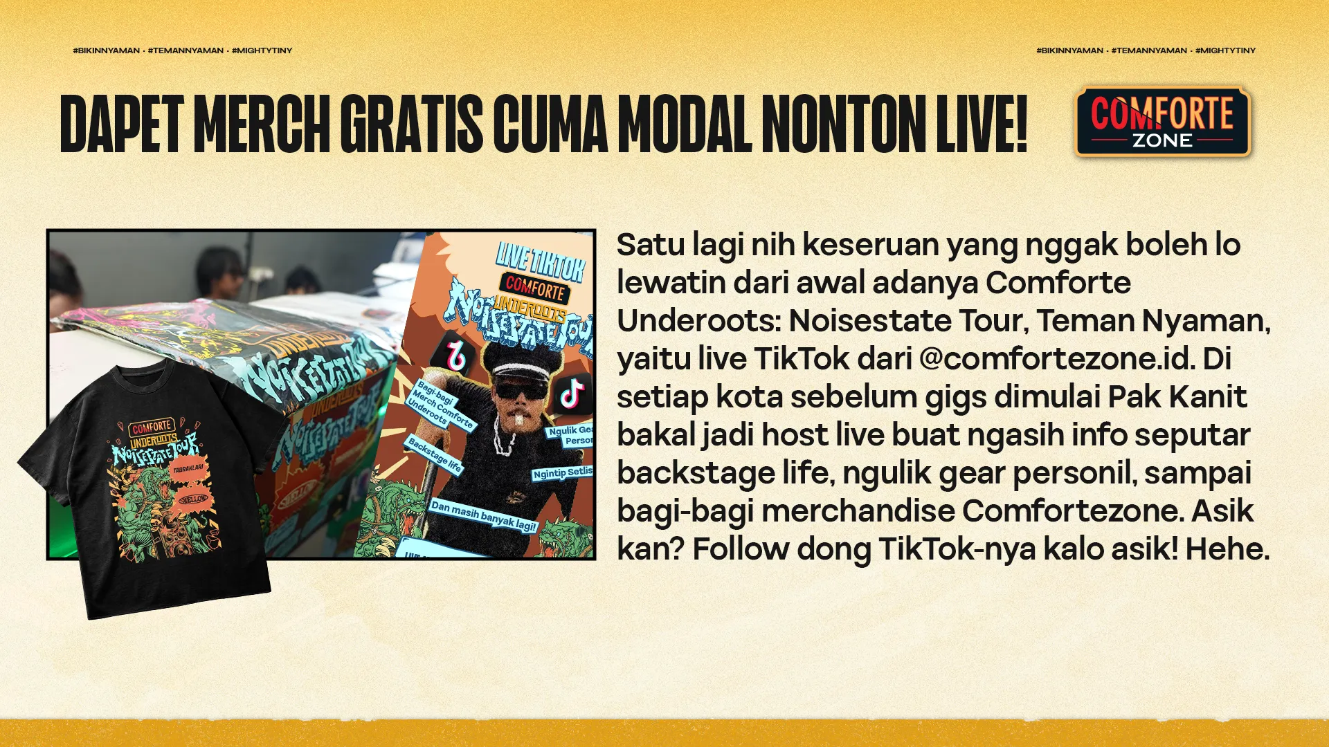 DAPET MERCH GRATIS CUMA MODAL NONTON LIVE!