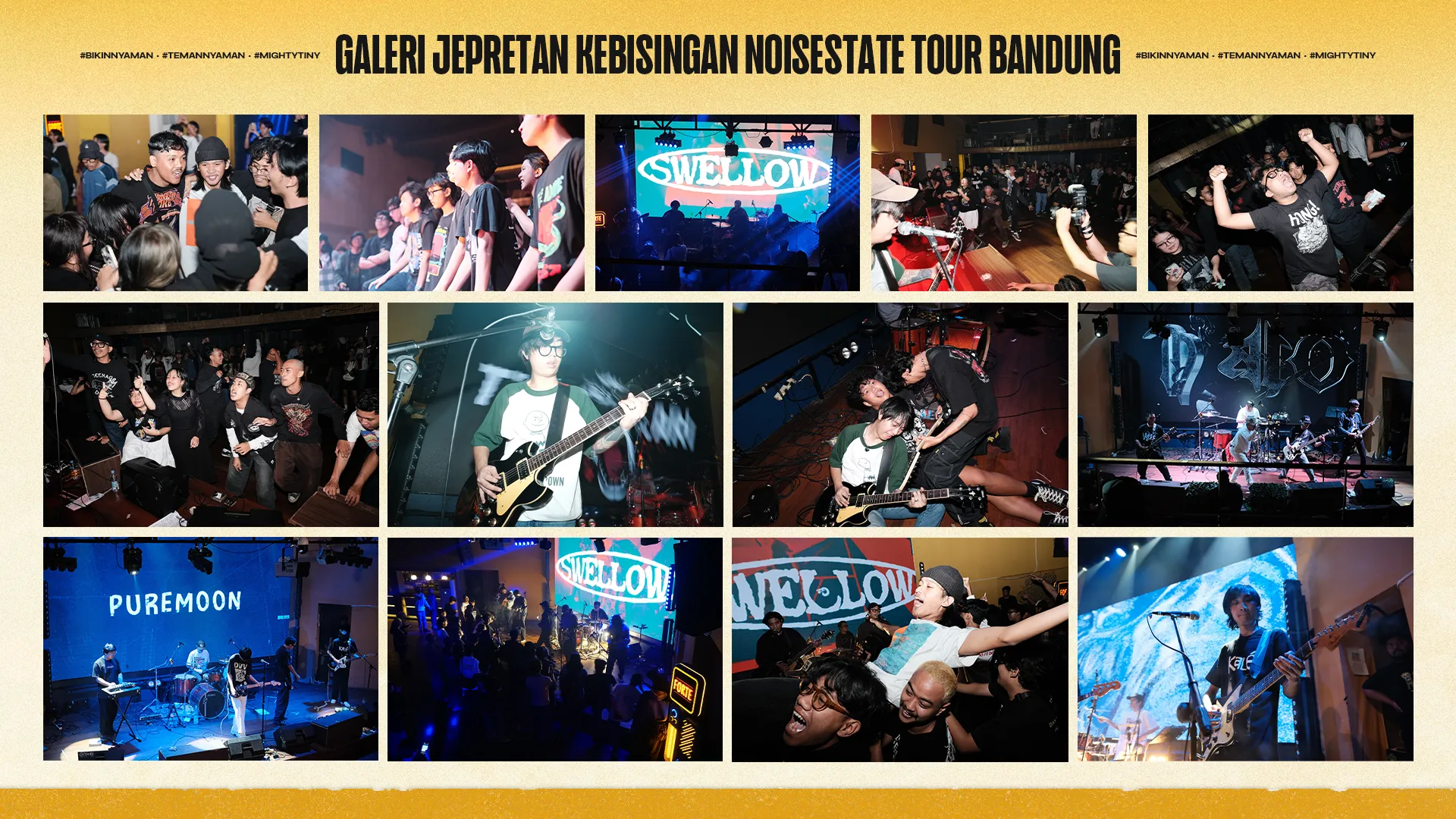 Galeri Jepretan Kebisingan Noisestate Tour Bandung