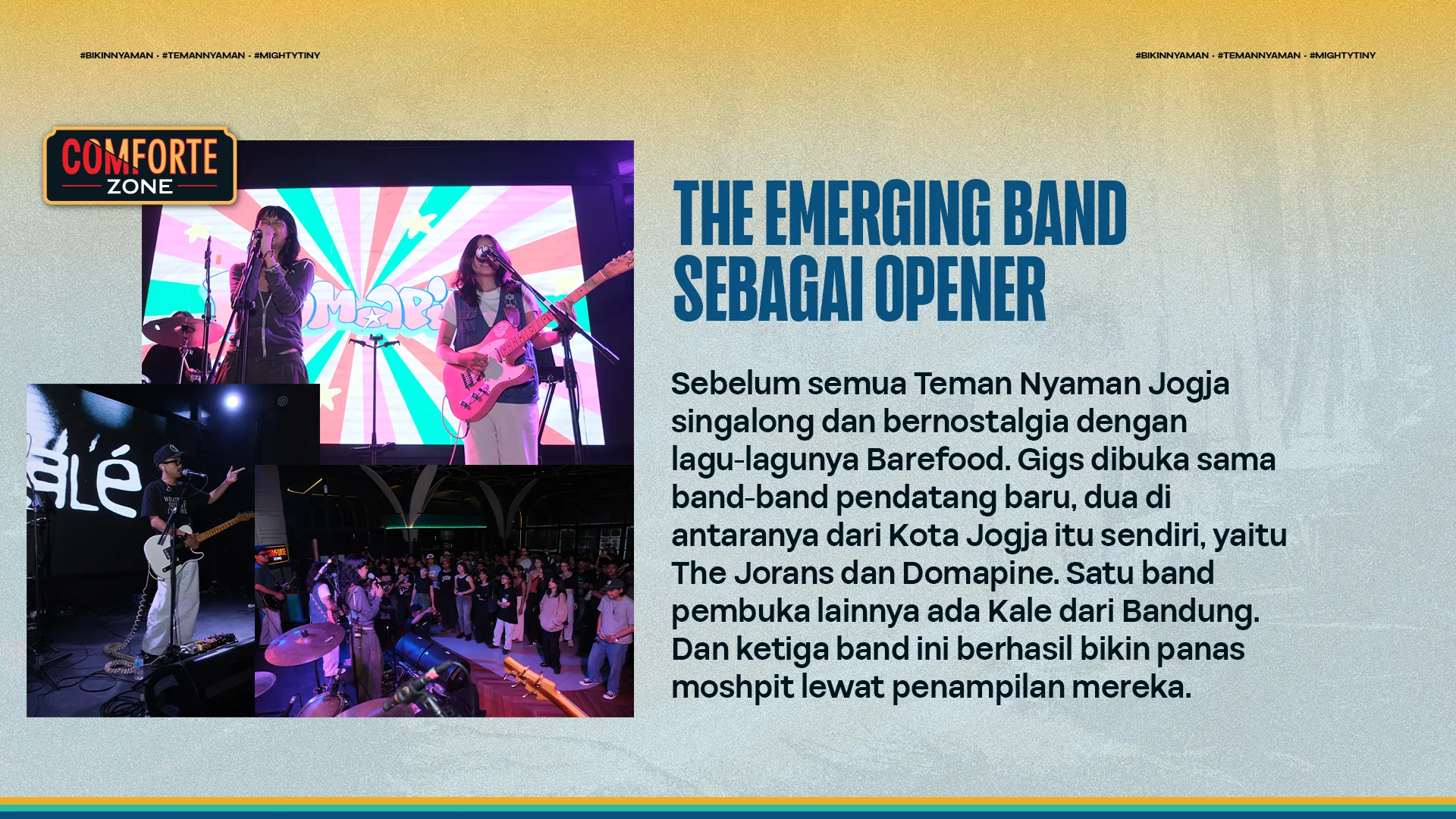 THE EMERGING BAND SEBAGAI OPENER